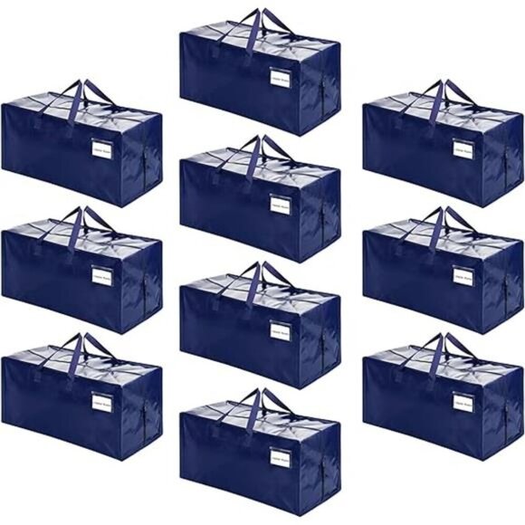 10 Pack Moving Bags w/Backpack Straps, Moving Boxes & Storage Bins Alternative - Picture 7 of 7